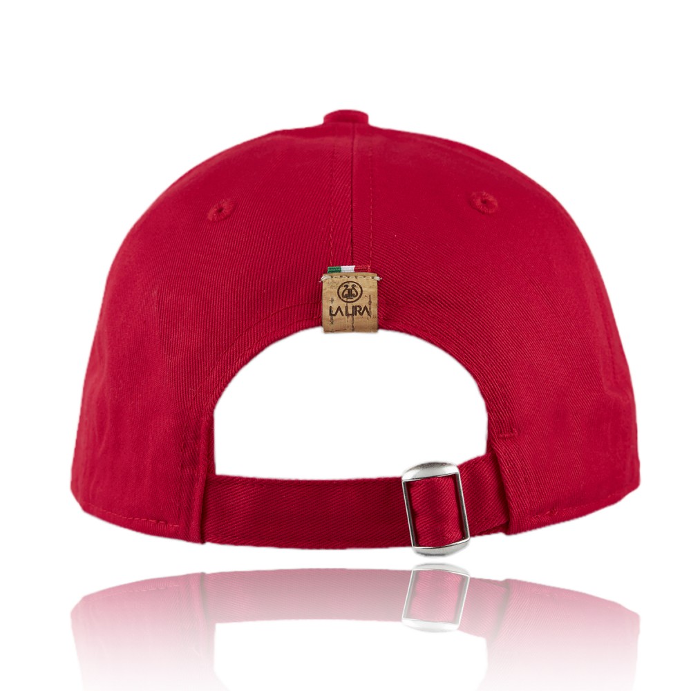 cappellino sportivo ricamo rosso
