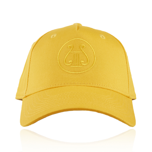cappellino sportivo ricamo giallo